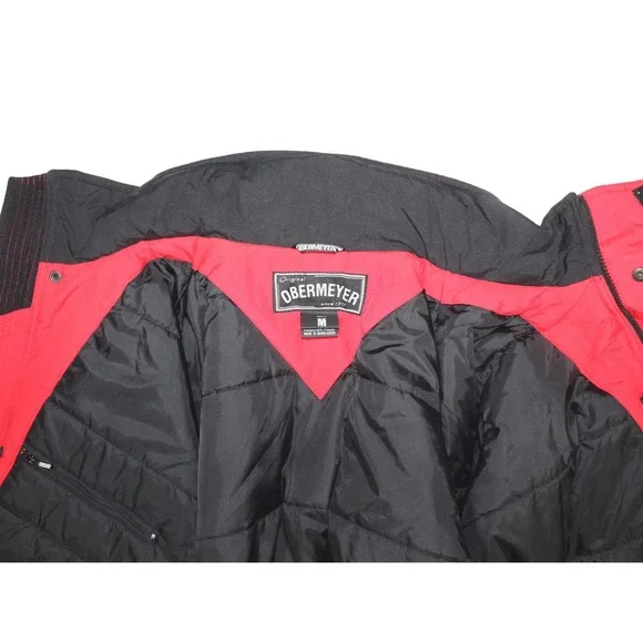 Obermeyer Everest Red Black Winter Ski Snow Jacket Mens Size Medium - Picture 7 of 10